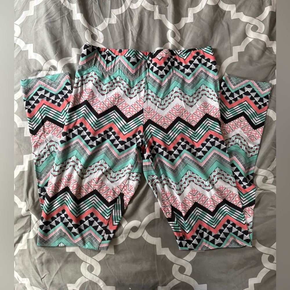 Vanity Multicolor Zigzag Leggings